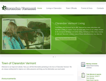 Tablet Screenshot of clarendonvt.org